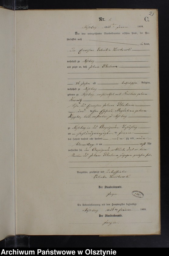 image.from.unit.number "Sterbe-Neben-Register Nr 1 - 11"