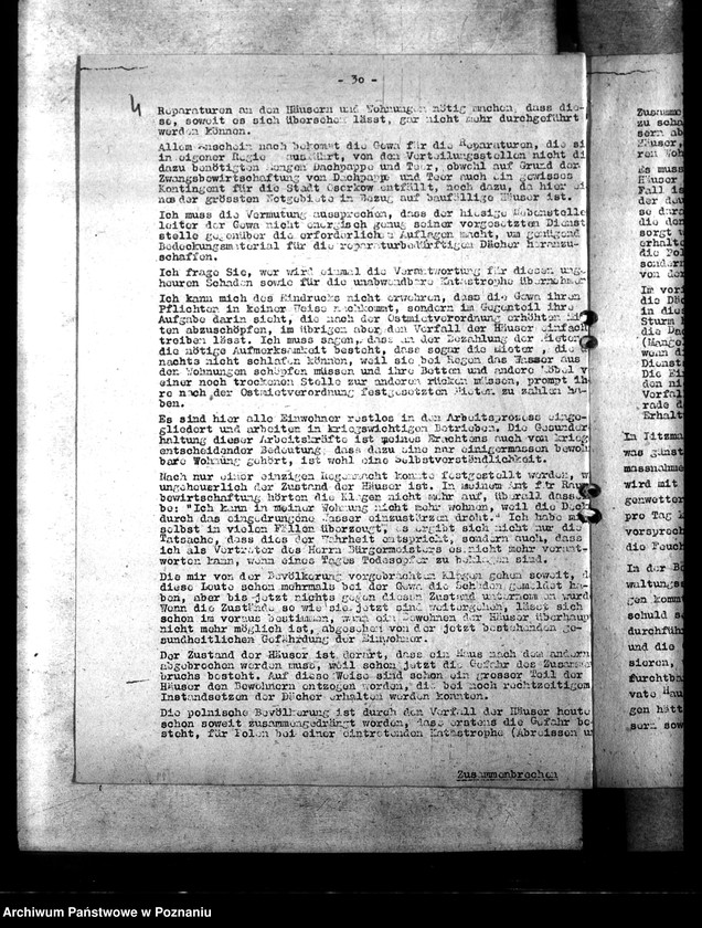 Obraz 8 z jednostki "Lageberichte über Wohnungs - und Siedlungswesen"