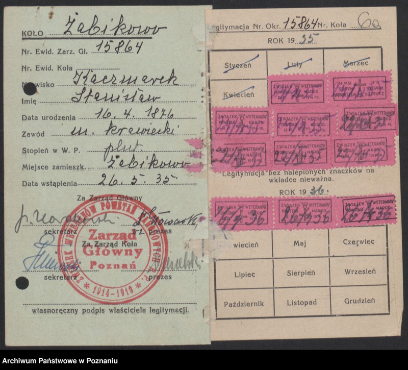 Obraz 10 z jednostki "Żabikowo - akta koła."