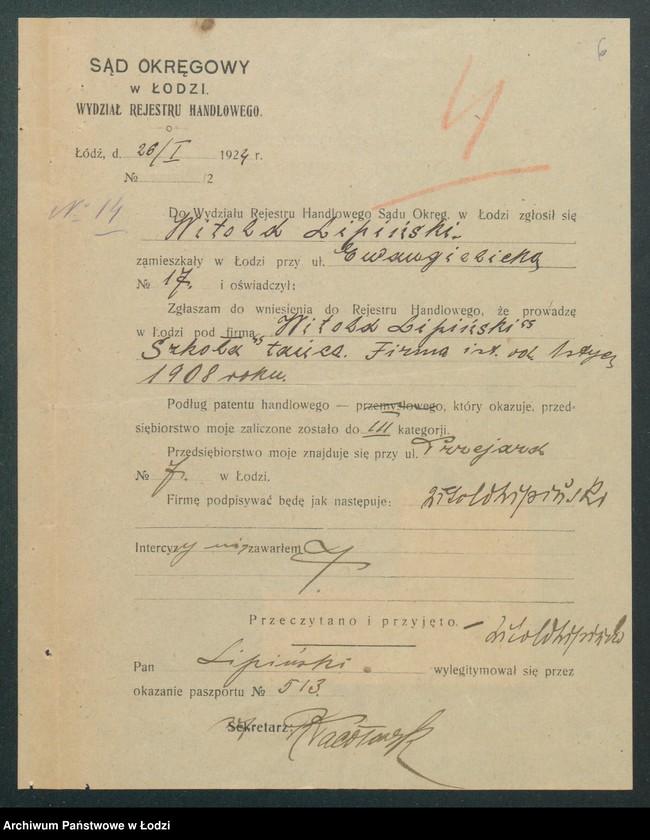 Obraz 8 z jednostki "Witold Lipiński – szkoła tańca"