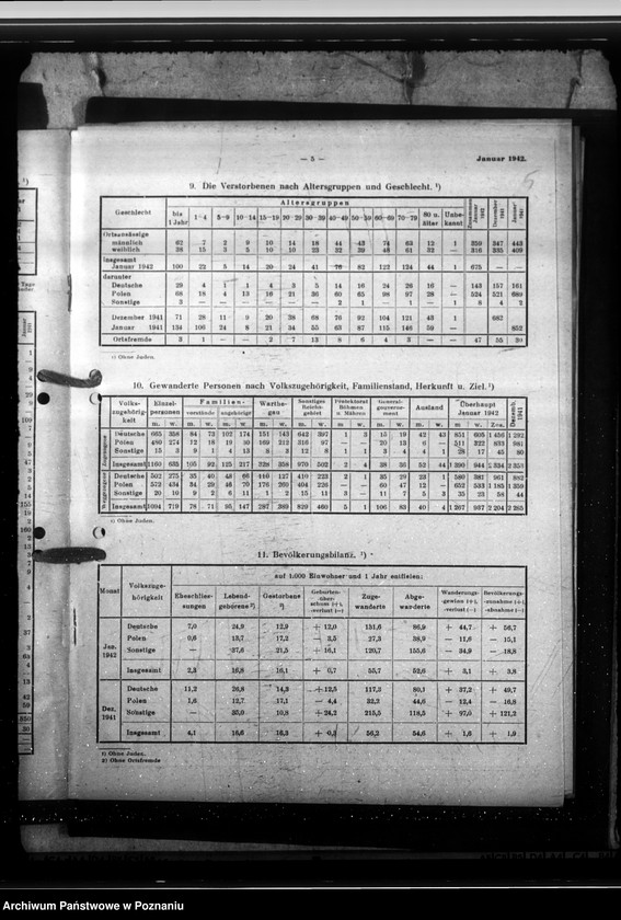 Obraz 9 z jednostki "Litzmannstadt - Statistische Monats- Berichte"