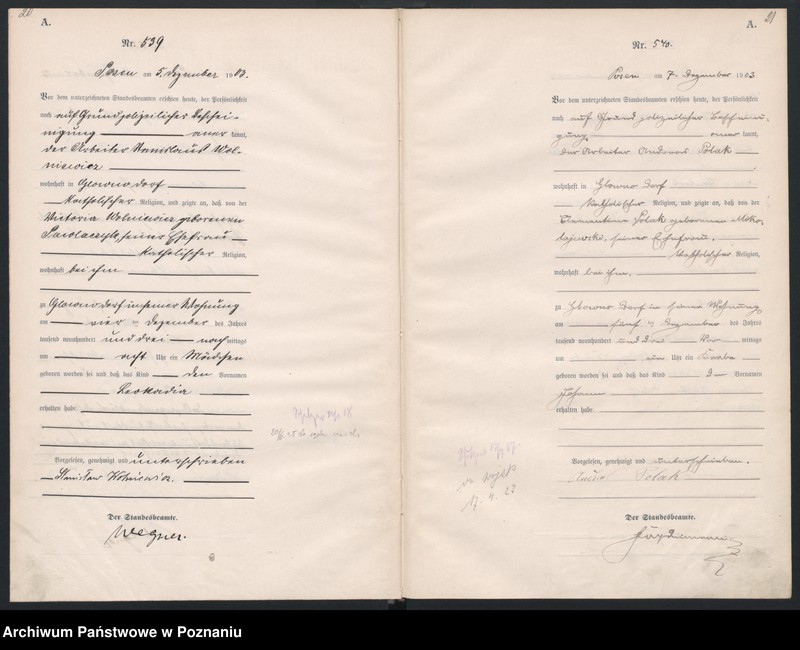 Obraz 13 z jednostki "Księga urodzeń tom II"