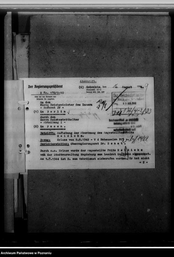 Obraz 13 z jednostki "Rast, Erich; Heidicke, Fritz - urzędnicy"