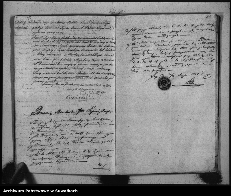 image.from.unit.number "Duplikat Akt Urodzonych, Zaślubionych i Umarłych Urzędnika Stanu Cywilnego Okręgu Puńsk z r.1850."
