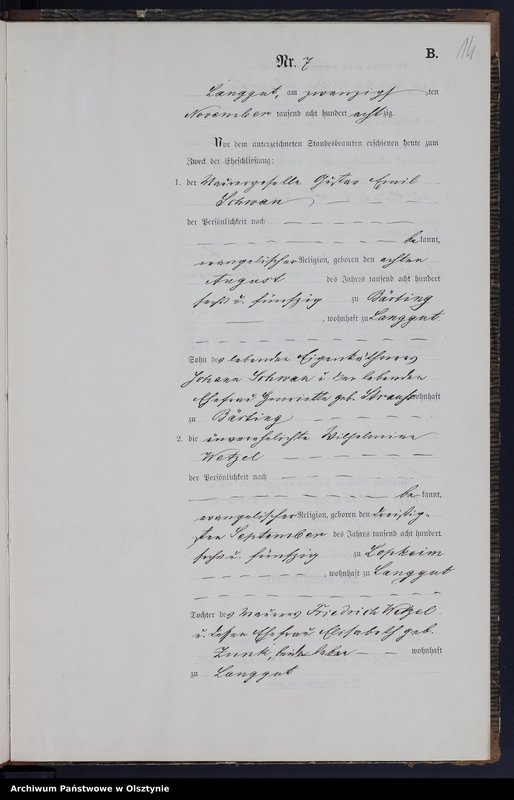 image.from.unit.number "Heiraths-Neben-Register Nr 1 - 7"