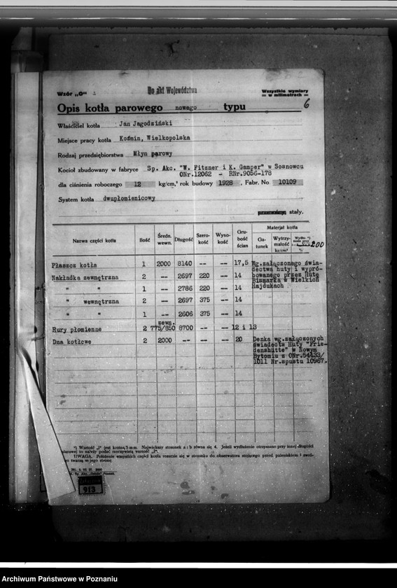 Obraz 10 z jednostki "Młyn J. Jagodzińskiego w Koźminie, pow. krotoszyński nr woj. 6209"