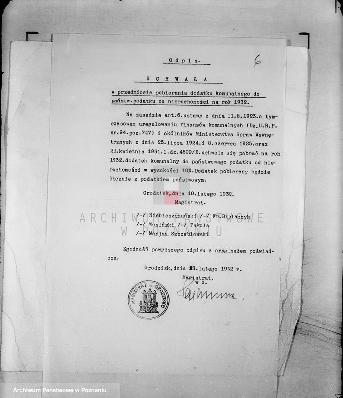 Obraz 10 z jednostki "Daniny komunalne miasta Grodziska"