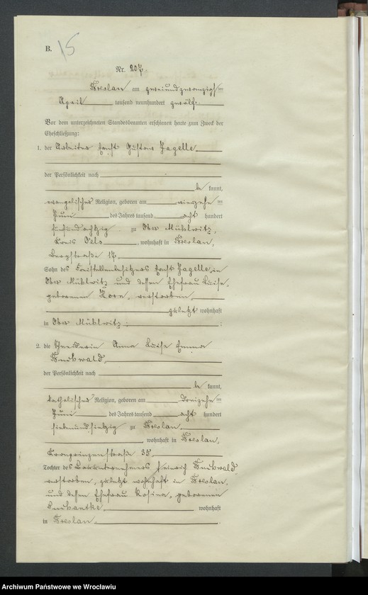 image.from.unit.number "Heirats-Haupt-Register Breslau IV 1912 Band 2"