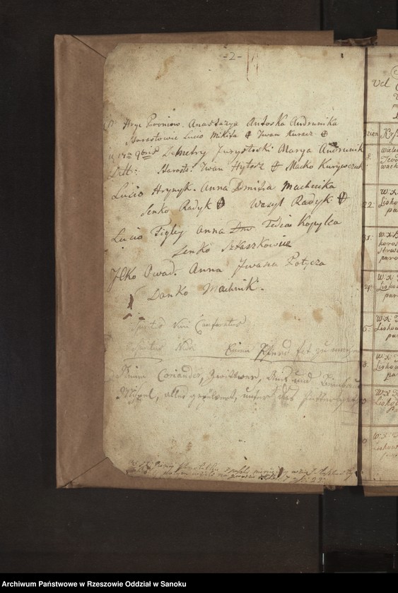 image.from.unit.number "Księga urodzeń, małżeństw i zgonów dla miejscowości Liskowate"