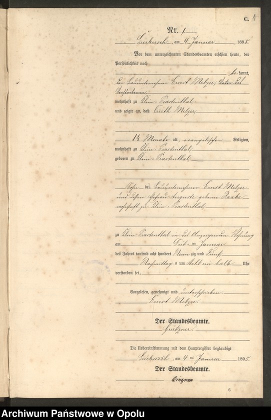image.from.unit.number "Sterbe-Neben-Register Standes-Amt Leubusch 1895"