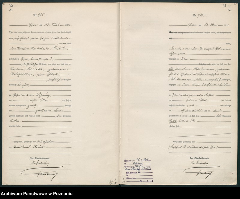 Obraz 18 z jednostki "Księga miejscowa urodzeń tom III [Rejestr główny urodzeń]"