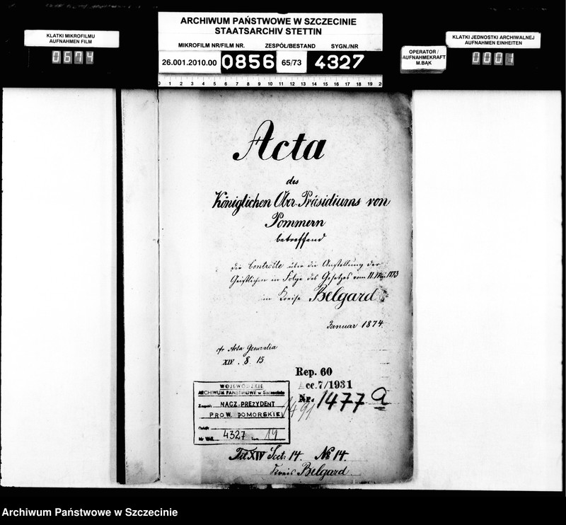 image.from.unit.number "Kontrolle über die Anstellung der Geistlichen in Folge des Gesetzes vom 11. Mai 1873 im Kreise Belgard"