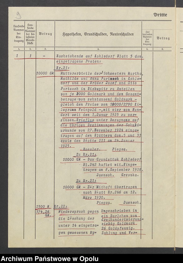 image.from.unit.number "Tabelle zu den Grundakten für Band VII, Bl. 247 Kohlsdorf Paul Drutschmann"