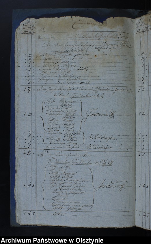 image.from.unit.number "Jahr Rechnung aller Einnahme und Ausgabe der Jäskendorffschen Kirche"