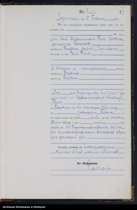 image.from.unit.number "Sterbe-Haupt-Register Nr 1 - 45"