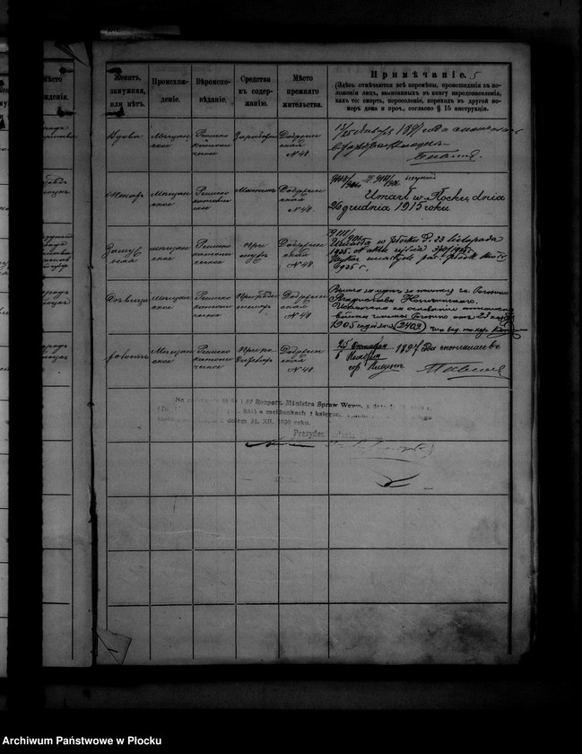 Obraz 11 z jednostki "[Księga zamknięta ludności stałej miasta Płocka - ul. Dobrzyńska nr 48]"