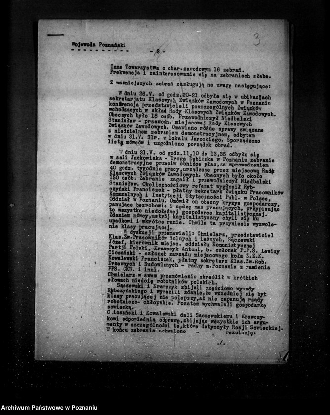 Obraz 7 z jednostki "Sprawozdania okresowe ze stanu bezpieczeństwa za miesiąc maj i czerwiec 1931 r. nr 18-19"