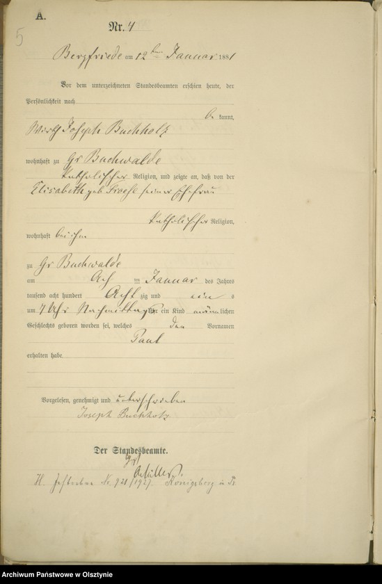 image.from.unit.number "Geburts-Haupt-Register Nr 1 - 98"