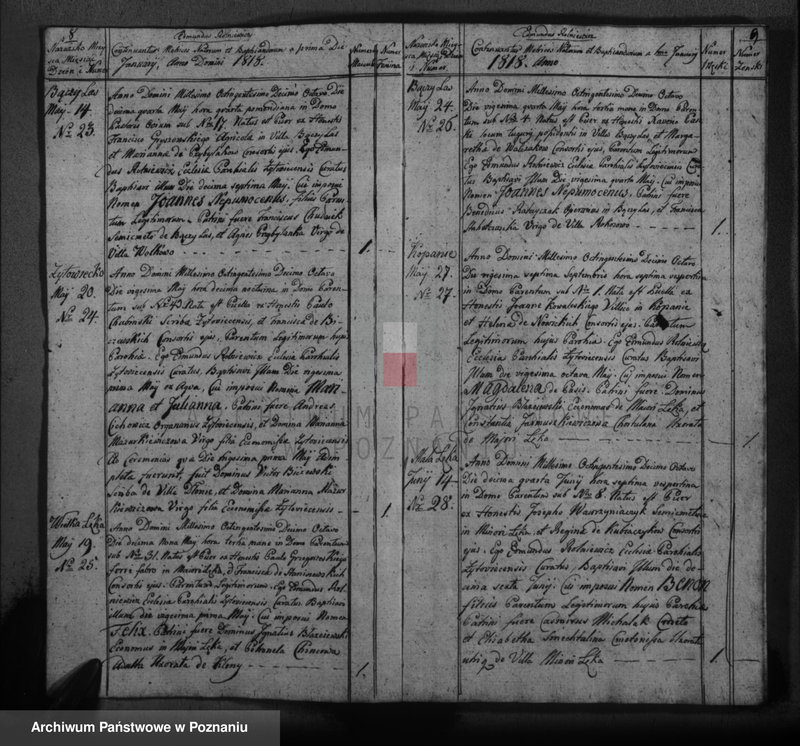 Obraz 7 z jednostki "Liber baptisatorum, copulatorum, mortuorum"