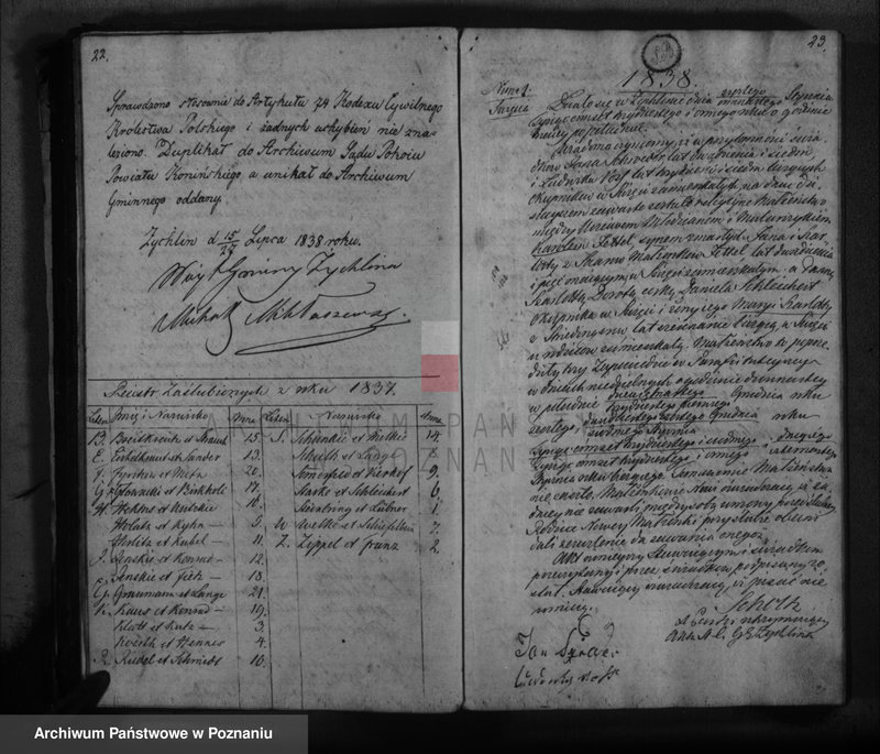 Obraz 14 z jednostki "Księga małżeństw"