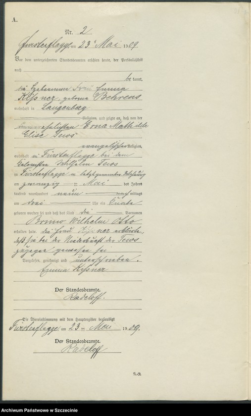 Obraz 5 z jednostki "Geburtsregister"