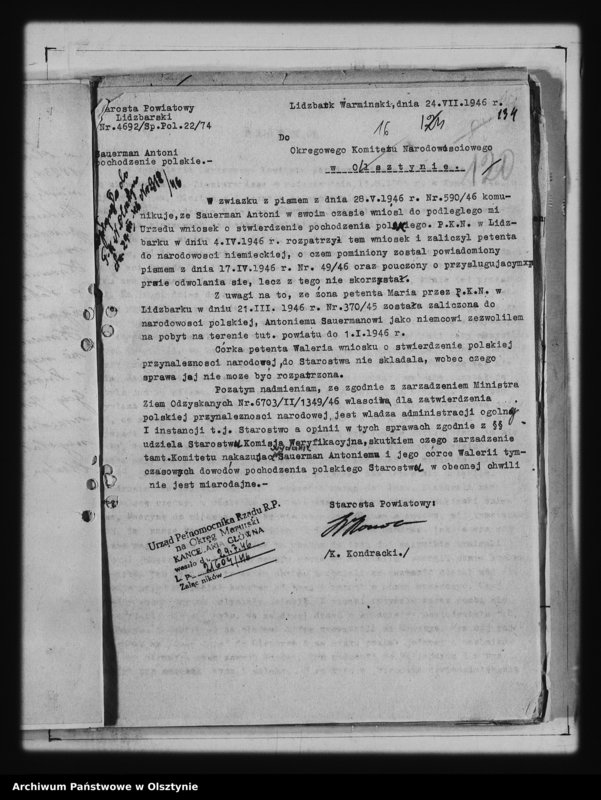 image.from.unit.number "Protokóły i sprawy różne Okręgowego Komitetu Narodowościowego i pow."