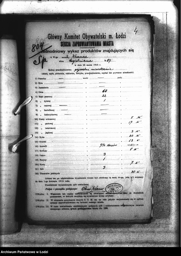 Obraz 7 z jednostki "Jednodniowy spis żywności"