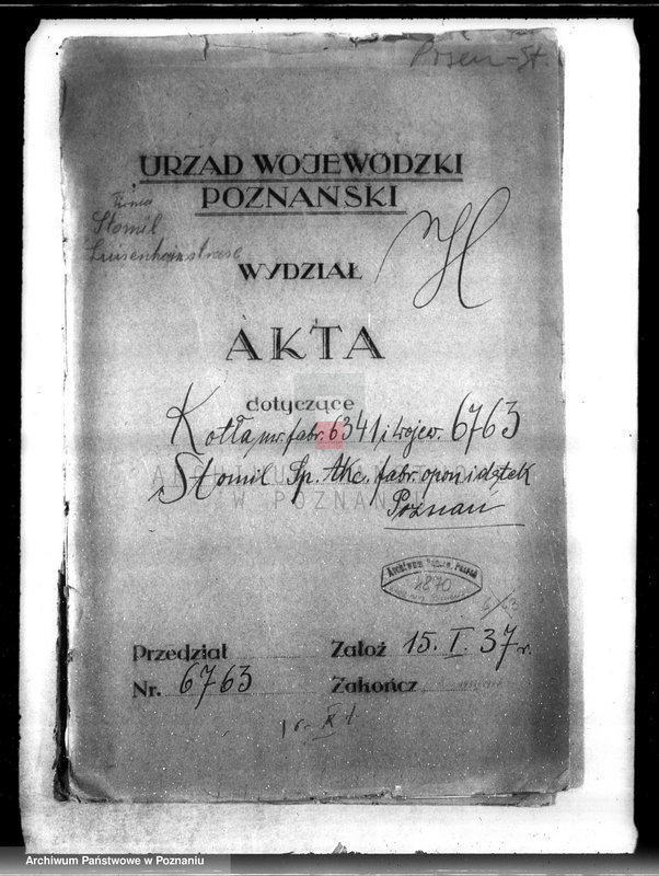 Obraz 4 z jednostki "Stomil Spółka Akcyjna Fabryka opon i dętek Poznań nr woj. 6763"