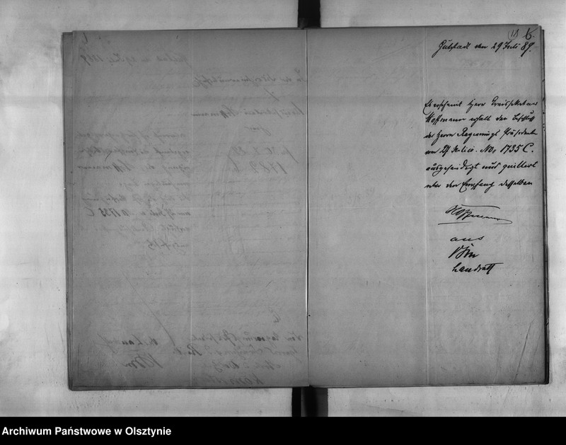 image.from.unit.number "Disciplinar-Untersuchung wieder den Kreissekretär Hoffmann [Hermann] in Guttstadt"