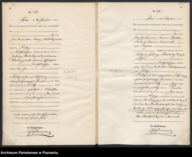 Obraz 15 z jednostki "Księga miejscowa urodzeń [Rejestr główny urodzeń]"