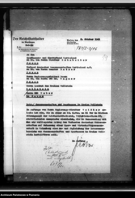 Obraz 18 z jednostki "Sparkassen und Giroverband Wartheland"