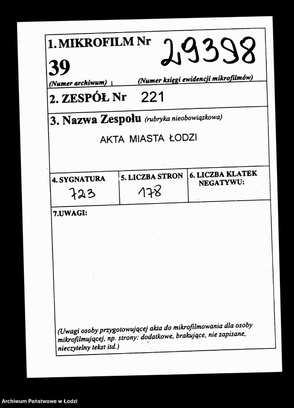 Obraz 2 z jednostki "Kontrolla I-sza przybywających różnych osób za świadectwami do miasta Łodzi w roku 1840"