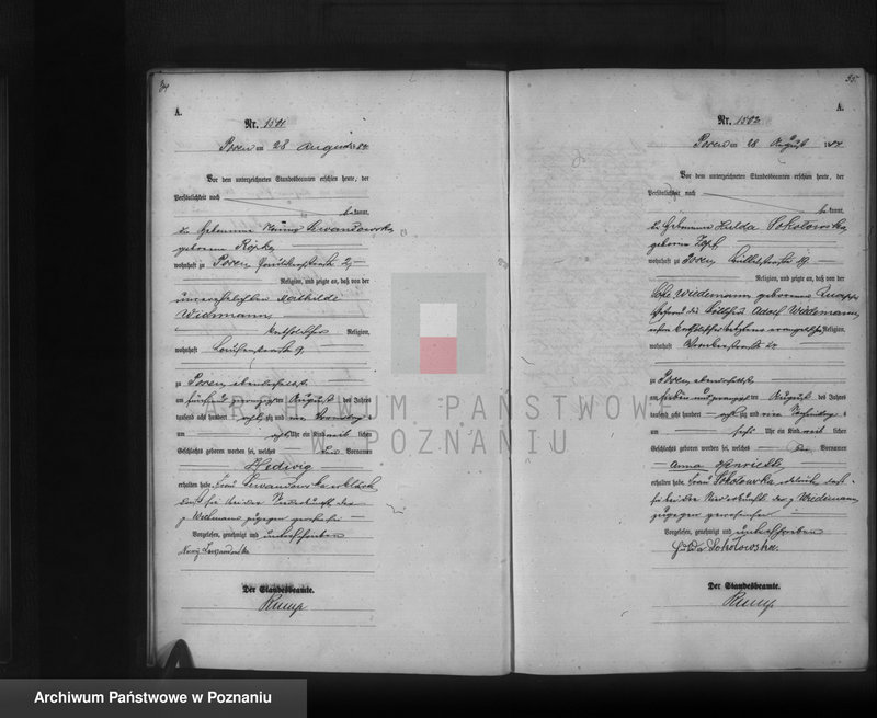 Obraz 19 z jednostki "Księga urodzeń t. IV"