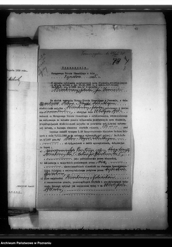 image.from.unit.number "Wierzbiczany powiat inowrocławski wyłączenie z art. 4 i 5 właścicielka Helena Schlichtnigowa"