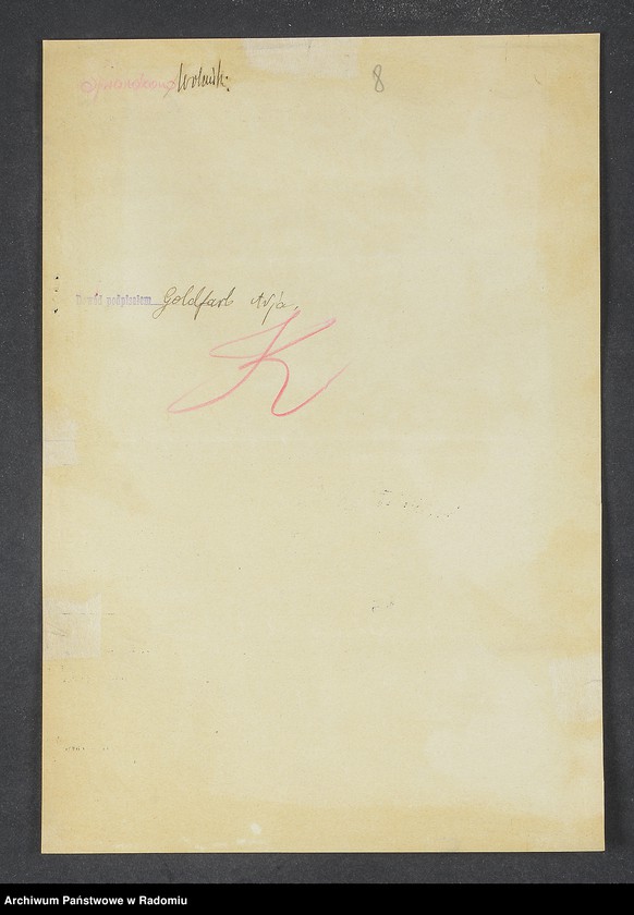 image.from.unit.number "[Wnioski o wydanie dowodów osobistych oraz nie odebrane dowody Goldberg, Goldfarb - Goldmann]"