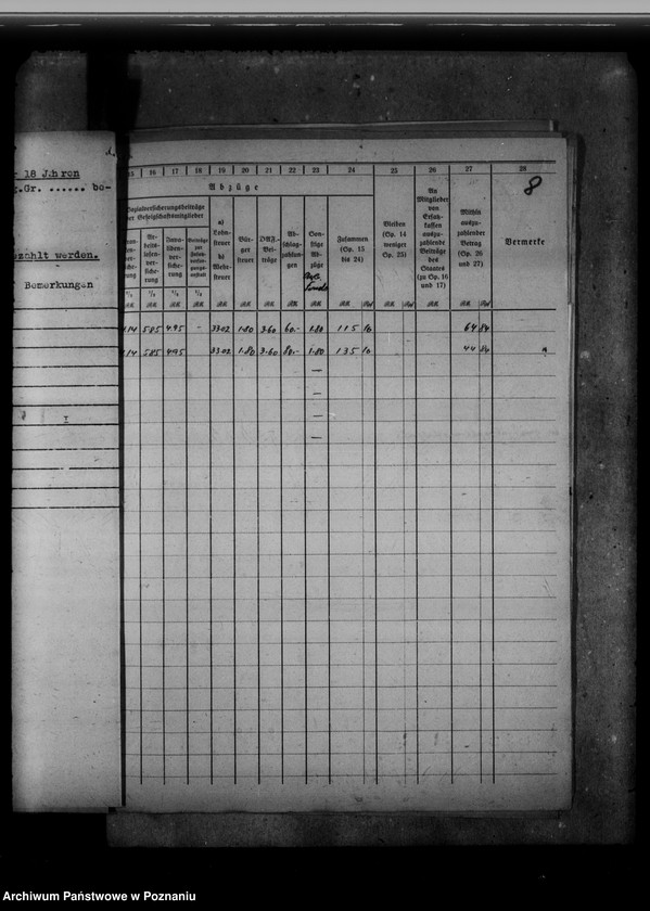 Obraz 12 z jednostki "Personalakten des wissenschaftlichen Angestellten Dr. Josef Nowacki, auch Kaletka, Siuchniński, Rzyski, Wojciechowski und Spychalski"