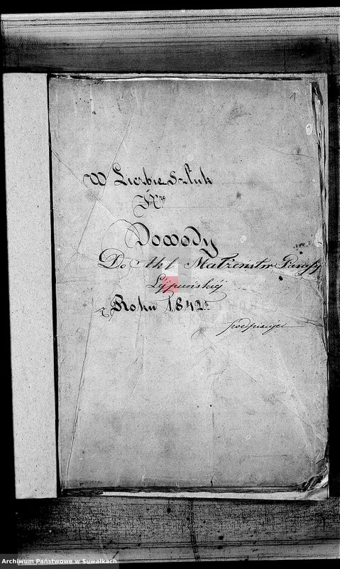 Obraz 4 z jednostki "Dowody do Akt Małżeństw Parafii Lejpuńskiej z Roku 1842"