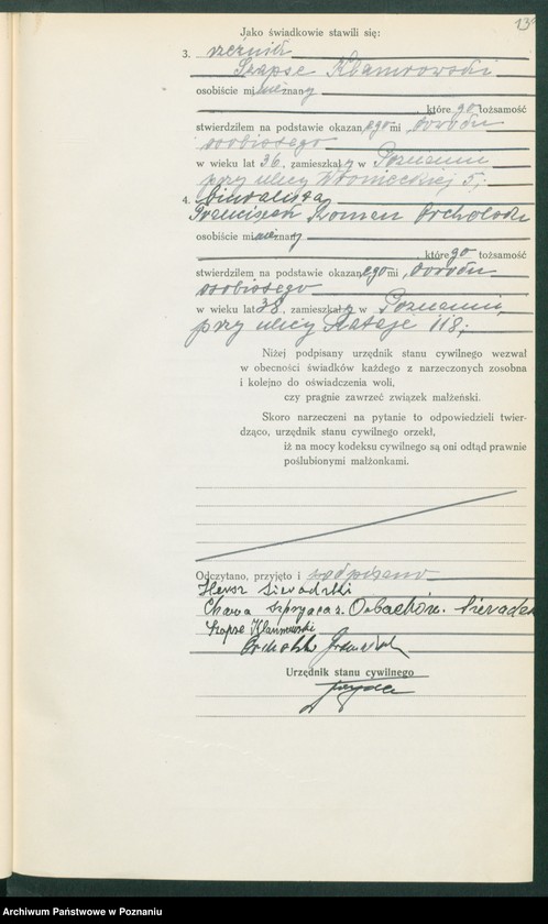 Obraz 15 z jednostki "Księga miejscowa małżeństw tom V [Rejestr główny małżeństw]"