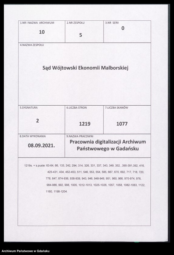 image.from.unit.number "Protokollbücher des Vogteigerichts zu Marienburg nebst Iudices"