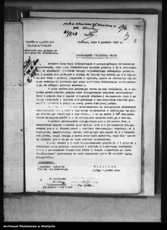 image.from.unit.number "Zarządzenia i okólniki wydziałów Budżetowo- Gospodarczego i Wojskowego"