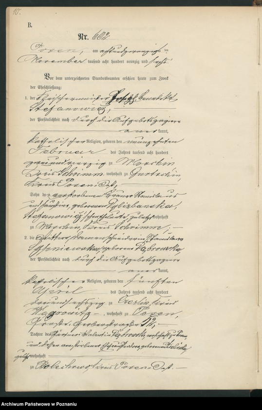 Obraz 12 z jednostki "Księga małżeństw t. III"