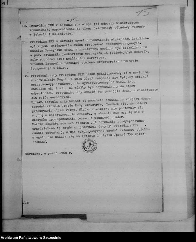 Obraz 19 z jednostki "Narady przewodniczących i sekretarzy prezydiów powiatowych rad narodowych - protokoły"