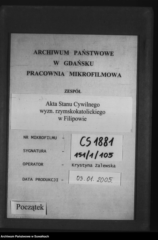 image.from.unit.number "Kniga zvana Duplikat zaključajuščaja v sebja Akty Rodivšichsja, Brakosočetavšichsja i umeršich Filipovskago Rimsko Katoličeskago Prichoda za 1889 god"
