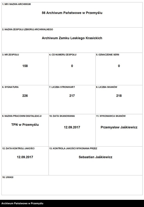 Obraz 1 z kolekcji "Ludzie listy piszą - korespondencja Krasickich111"