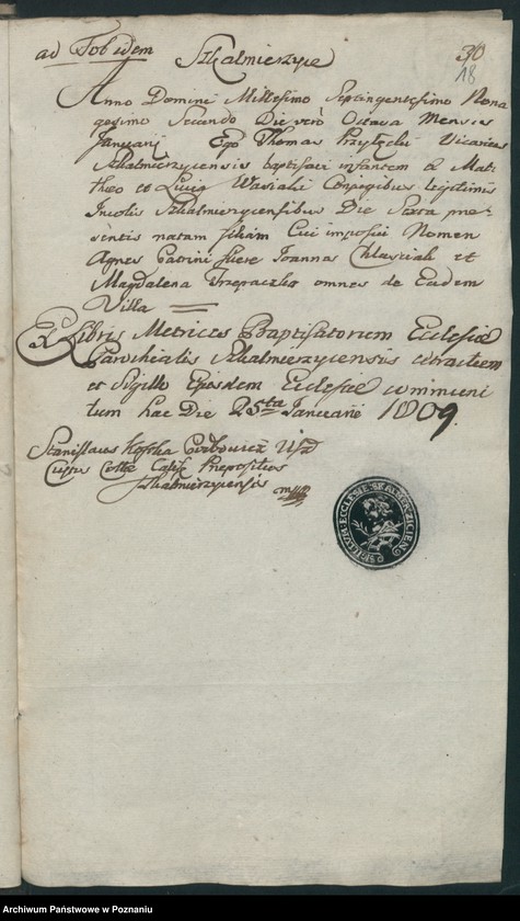 image.from.team "Akta stanu cywilnego Parafii Rzymskokatolickiej Skalmierzyce (pow. ostrowski)"