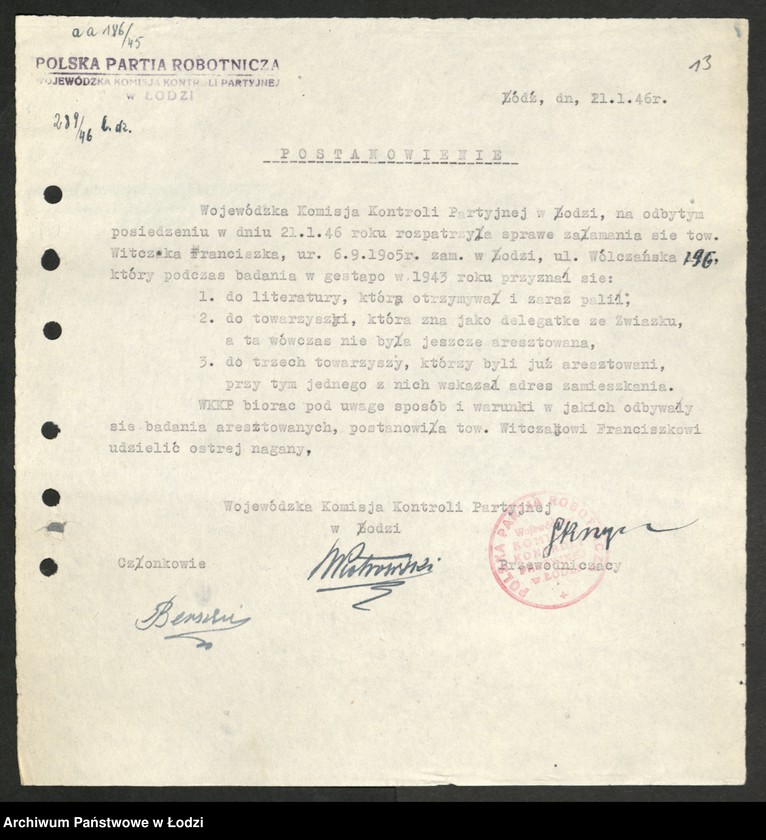 Obraz 14 z jednostki "Postanowienia [i oskarżenia] Komisji"