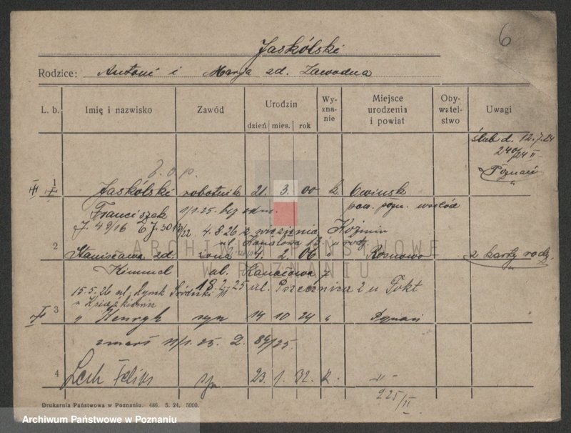 Obraz 6 z jednostki "Jaskulski - Jaszczyk"