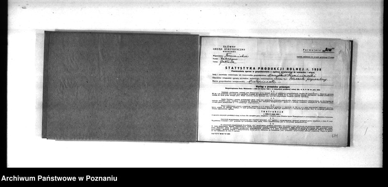 Obraz 3 z jednostki "Polnische Bodenbenutzugserhebung. Kreis Wollsbein (Wolsztyn)"