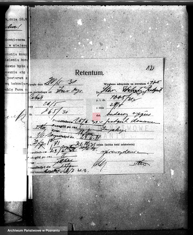 Obraz 16 z jednostki "Zatwierdzenie projektu zakładu przemysłowego /urządzenie bekoniarni/ nr 426, własność Magistrat m. Grodziska"