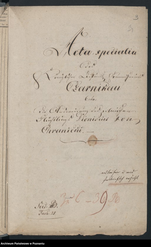 Obraz 7 z jednostki "A. betr. Dionisius von Chramiecki aus Lubicz"